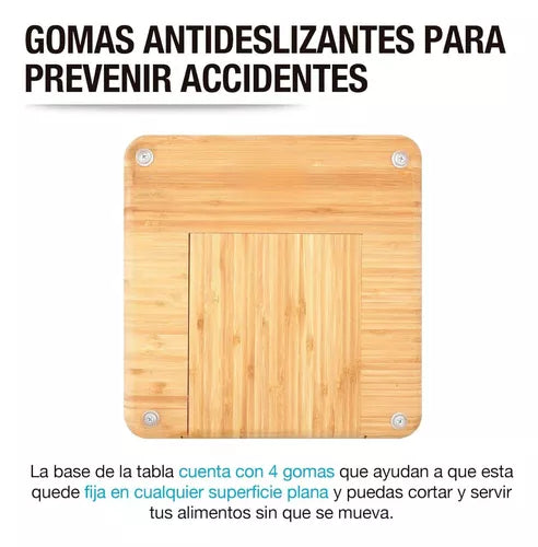 Tabla Para Quesos De Madera Bambú