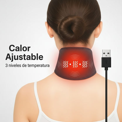 Masajeador Térmico Cuello Vibración USB