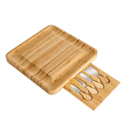 Tabla Para Quesos De Madera Bambú