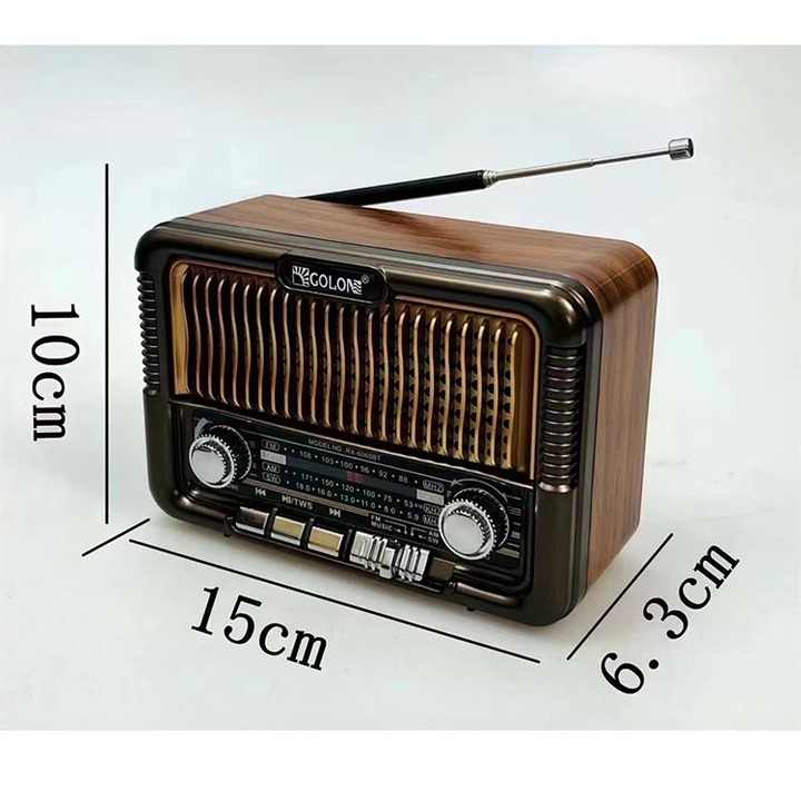 Radio Solar Vintage Am Fm Sw Bluetooth