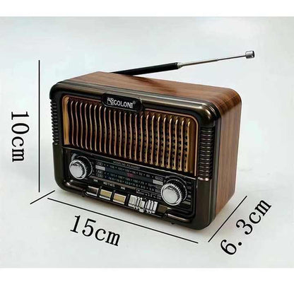 Radio Solar Vintage Am Fm Sw Bluetooth